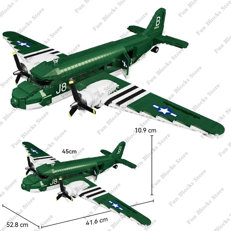 Model Kit Ww2 - WW2 US Military Transport Aircraft Building