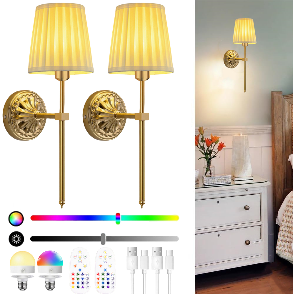 Model Kit Led - Battery-Powered Wall Light: Rechargeable Wall Light