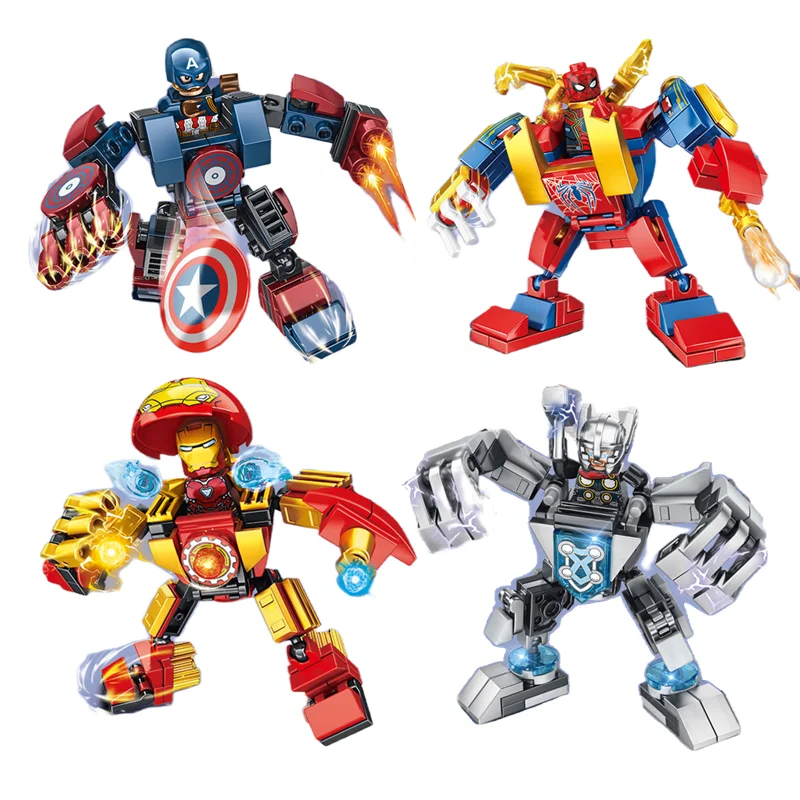 Model Kit Deadpool - Blind box Mini Marvel Building Blocks