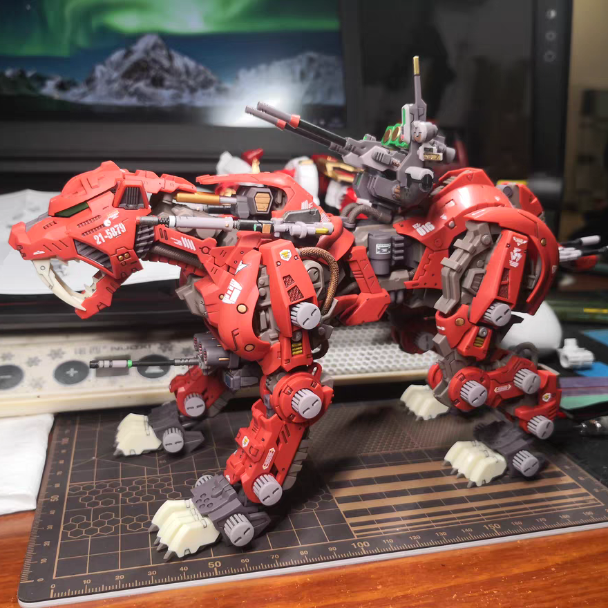 Model Kit Medabots - ZOIDS JS006 Red Saber Tiger BT