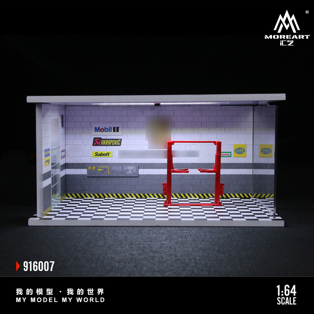 Model Kit Led - Kicarmod 1/64 LED Light Up Garage