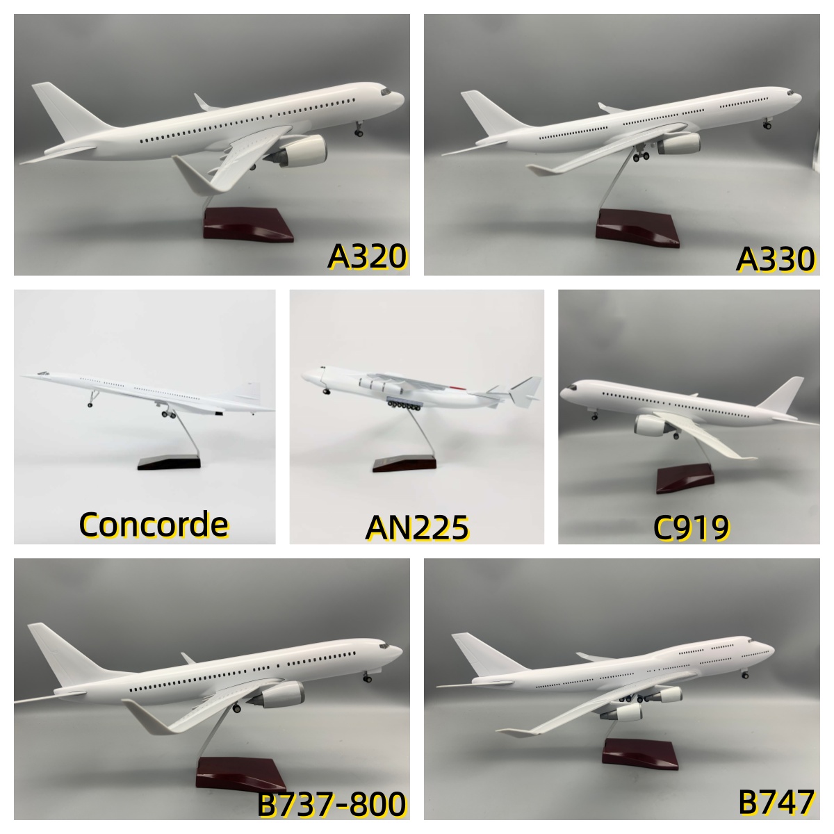 Model Kit Store - 47CM Blank White DIY Airplane Model