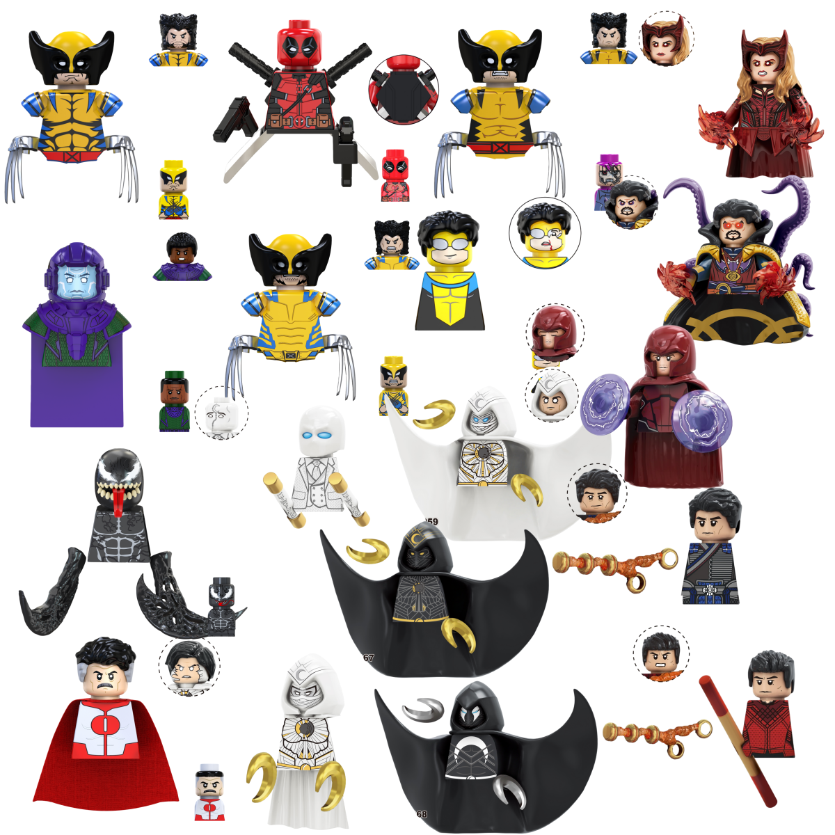 Model Kit Deadpool - Blind Box Mini Building Blocks TV6208