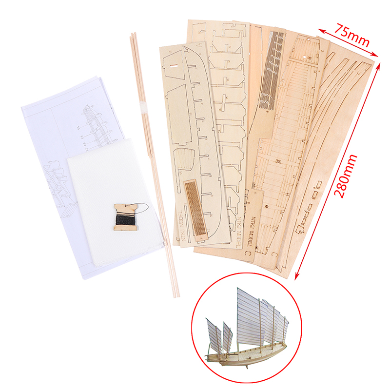 1pcs Chinese sand boat wooden  - Model Kit Lucario บทวิจารณ์และราคา
