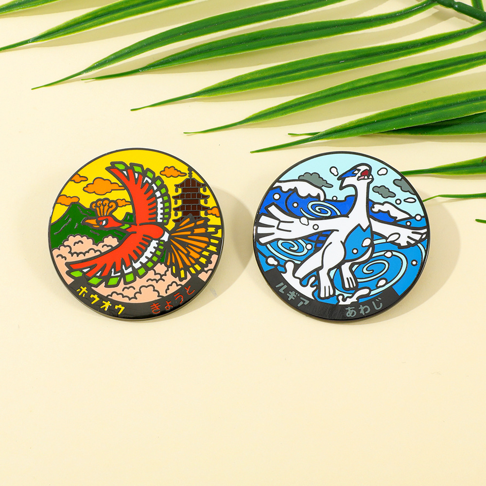 Anime Lugia & Ho-Oh Pin Badge  - Model Kit Lugia บทวิจารณ์และราคา