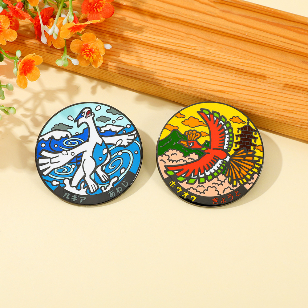 Anime Lugia & Ho-Oh Pin Badge  - Model Kit Lugia บทวิจารณ์และราคา