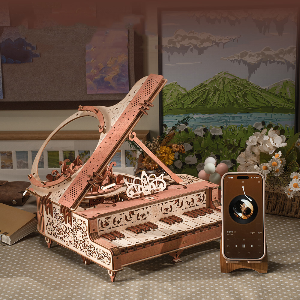 NEW DIY 3D Wooden Puzzle Mini  - Model Kit Led บทวิจารณ์และราคา