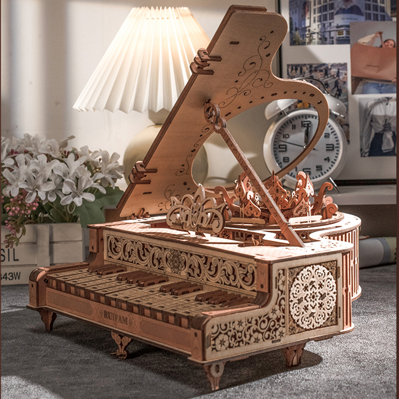 NEW DIY 3D Wooden Puzzle Mini  - Model Kit Led บทวิจารณ์และราคา