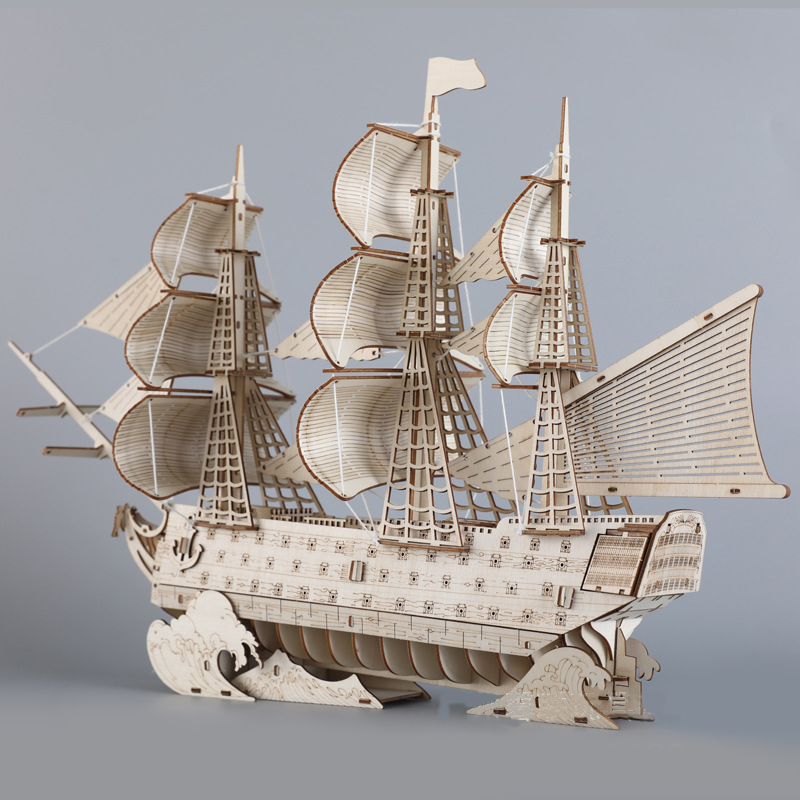 DIY 3D Wooden Puzzles HMS Vict - Model Kit Lucario บทวิจารณ์และราคา