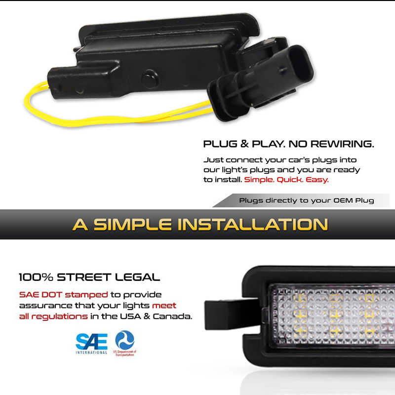 LED License Plate Tag Light La - Model Kit Jeep บทวิจารณ์และราคา