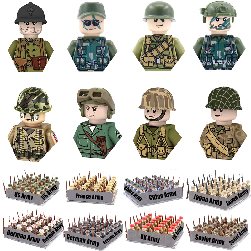 WW2 24pcs/Lot Military Soldier - Model Kit Ww2 บทวิจารณ์และราคา