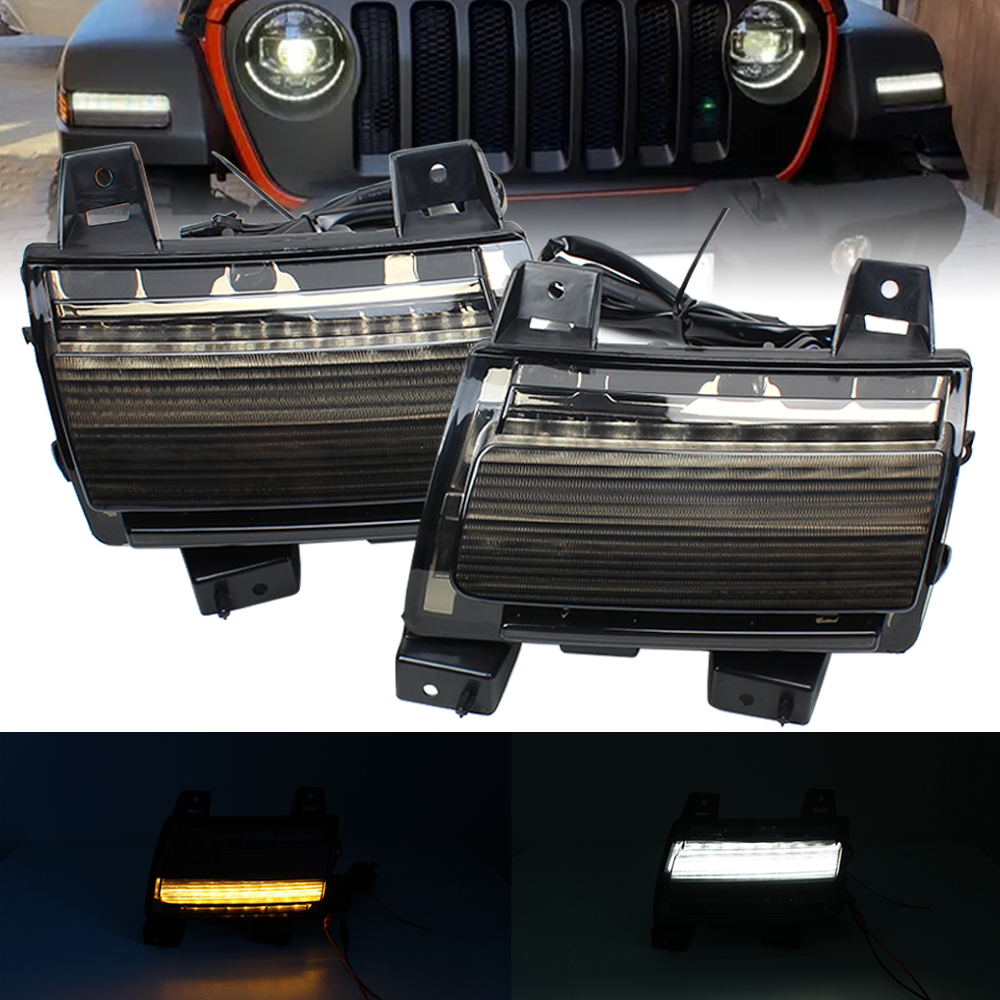 Front Bumper LED DRL & Turn Si - Model Kit Jeep บทวิจารณ์และราคา