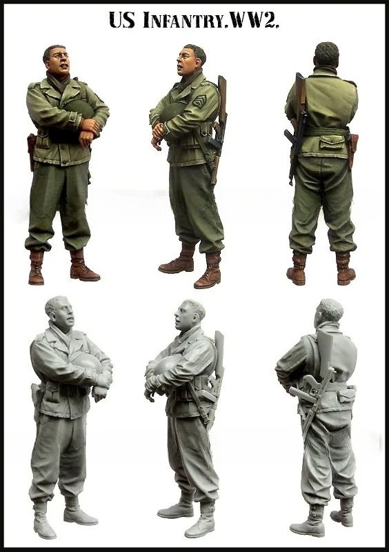 1/35 Scale US Army Infantry WW - Model Kit Ww2 บทวิจารณ์และราคา