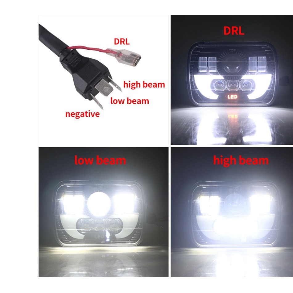 7inch H4 Led Light For Jeep Wr - Model Kit Jeep บทวิจารณ์และราคา