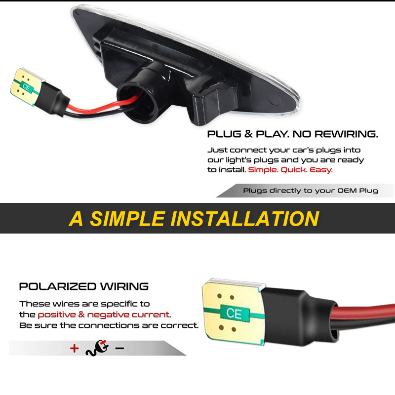 2PCS LED Light Side Marker Dyn - Model Kit Led บทวิจารณ์และราคา