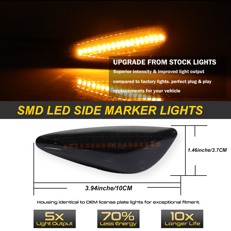 2PCS LED Light Side Marker Dyn - Model Kit Led บทวิจารณ์และราคา