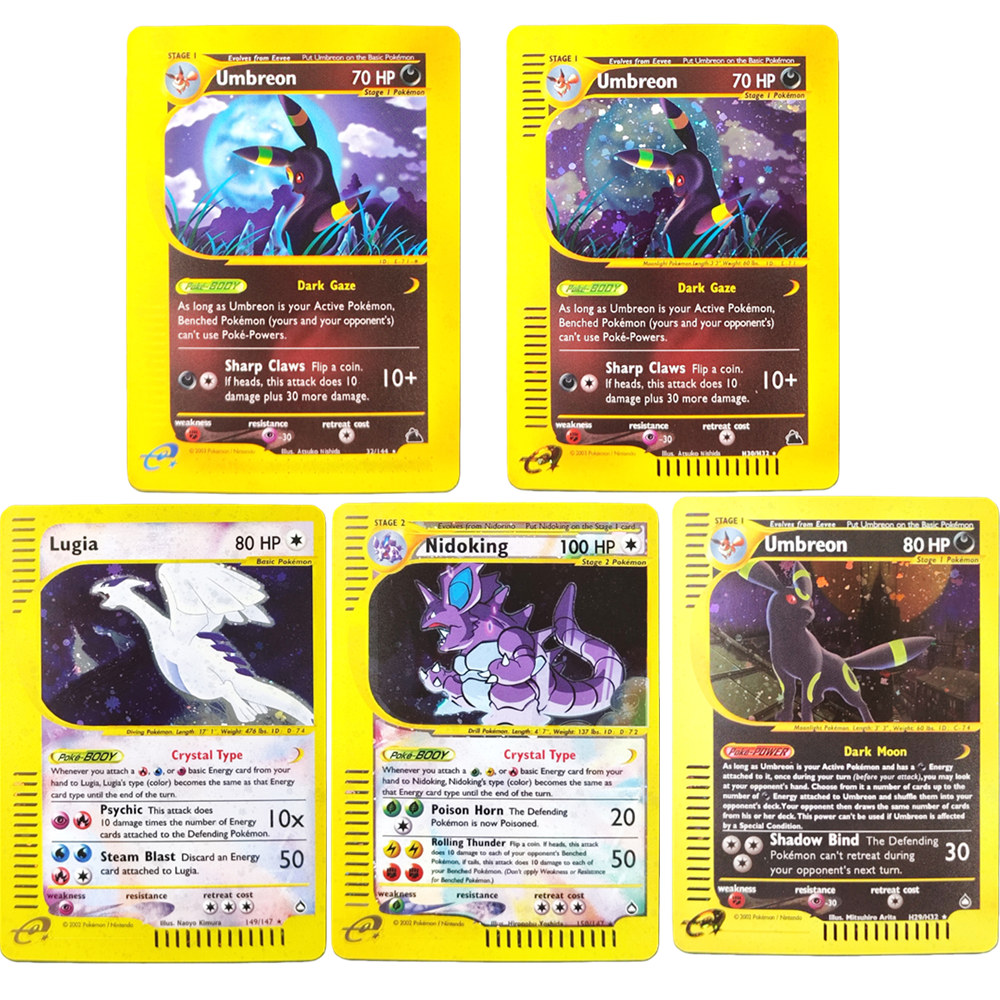 DIY Pokemon Card e-Card Aquapo - Model Kit Lugia บทวิจารณ์และราคา