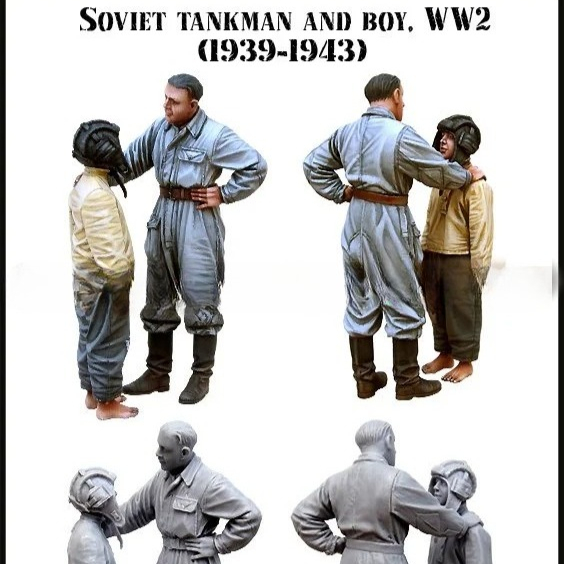 1/35 Scale Soviet Tankman and  - Model Kit Ww2 บทวิจารณ์และราคา
