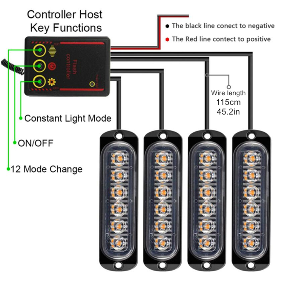 Car Front Grille Lighting 12V  - Model Kit Led บทวิจารณ์และราคา