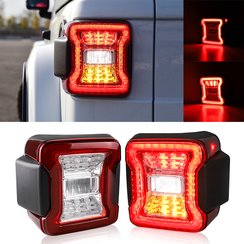 2x Car LED Tail Lights for Jee - Model Kit Jeep บทวิจารณ์และราคา