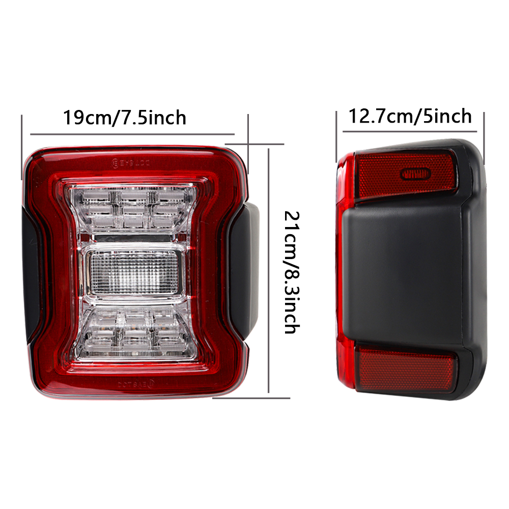2x Car LED Tail Lights for Jee - Model Kit Jeep บทวิจารณ์และราคา